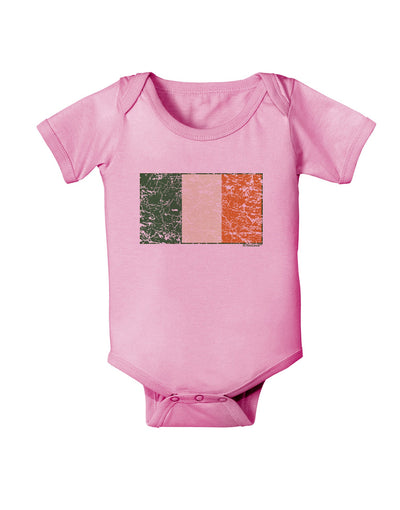 Distressed Irish Flag - Flag of Ireland Baby Romper Bodysuit-Baby Romper-TooLoud-Light-Pink-06-Months-Davson Sales