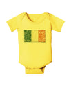 Distressed Irish Flag - Flag of Ireland Baby Romper Bodysuit-Baby Romper-TooLoud-Yellow-06-Months-Davson Sales