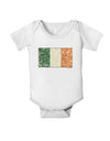 Distressed Irish Flag - Flag of Ireland Baby Romper Bodysuit-Baby Romper-TooLoud-White-06-Months-Davson Sales