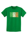 Distressed Irish Flag - Flag of Ireland Childrens Dark T-Shirt-Childrens T-Shirt-TooLoud-Kelly-Green-X-Small-Davson Sales