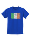 Distressed Irish Flag - Flag of Ireland Childrens Dark T-Shirt-Childrens T-Shirt-TooLoud-Royal-Blue-X-Small-Davson Sales