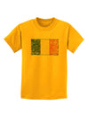 Distressed Irish Flag - Flag of Ireland Childrens T-Shirt-Childrens T-Shirt-TooLoud-Gold-X-Small-Davson Sales