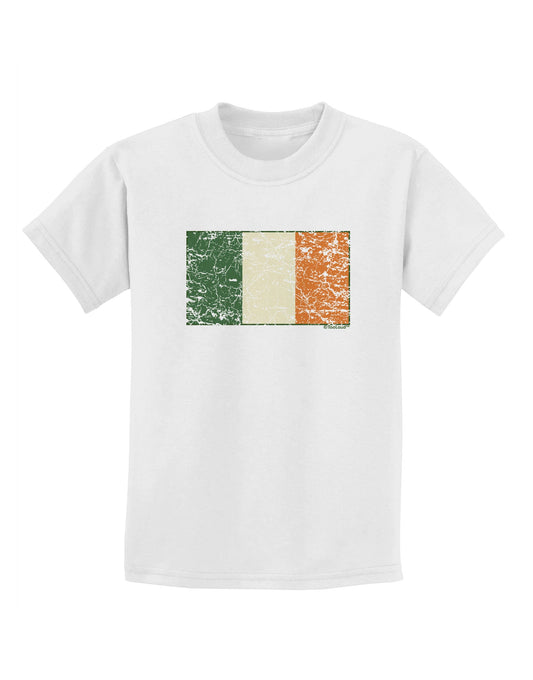 Distressed Irish Flag - Flag of Ireland Childrens T-Shirt-Childrens T-Shirt-TooLoud-White-X-Small-Davson Sales