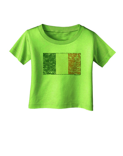 Distressed Irish Flag - Flag of Ireland Infant T-Shirt-Infant T-Shirt-TooLoud-Lime-Green-06-Months-Davson Sales