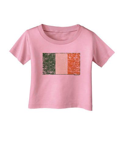 Distressed Irish Flag - Flag of Ireland Infant T-Shirt-Infant T-Shirt-TooLoud-Candy-Pink-06-Months-Davson Sales