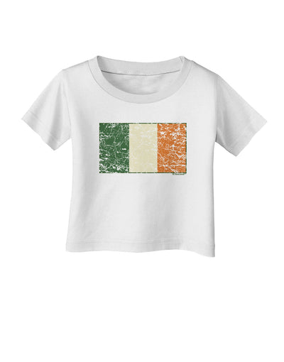 Distressed Irish Flag - Flag of Ireland Infant T-Shirt-Infant T-Shirt-TooLoud-White-06-Months-Davson Sales