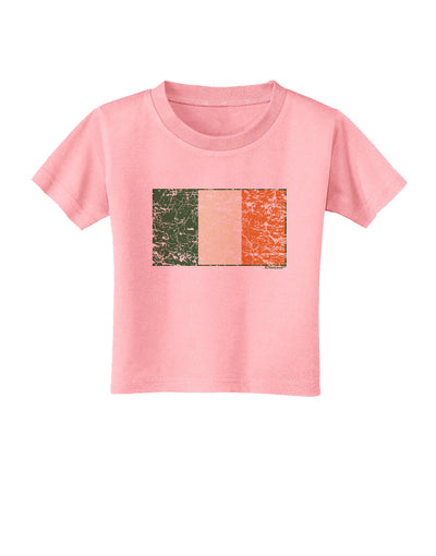 Distressed Irish Flag - Flag of Ireland Toddler T-Shirt-Toddler T-Shirt-TooLoud-Candy-Pink-2T-Davson Sales