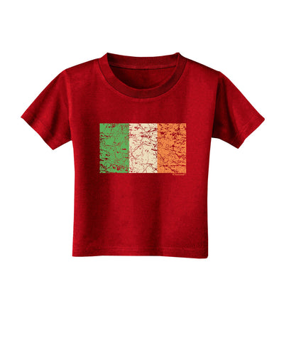 Distressed Irish Flag - Flag of Ireland Toddler T-Shirt Dark-Toddler T-Shirt-TooLoud-Red-2T-Davson Sales