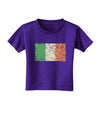 Distressed Irish Flag - Flag of Ireland Toddler T-Shirt Dark-Toddler T-Shirt-TooLoud-Purple-2T-Davson Sales