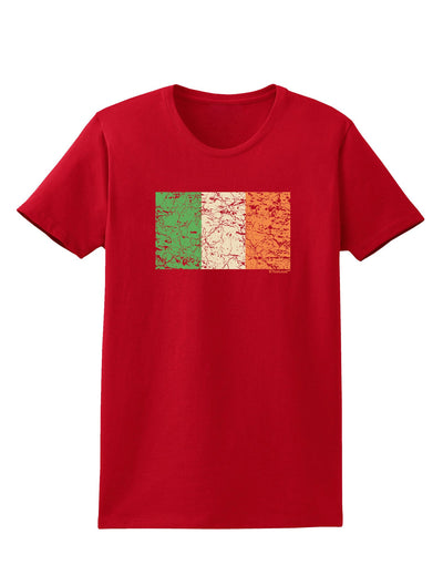 Distressed Irish Flag - Flag of Ireland Womens Dark T-Shirt-TooLoud-Red-X-Small-Davson Sales