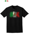 Distressed Mexican Flag Adult Dark T-Shirt-Mens T-Shirt-TooLoud-Black-Small-Davson Sales