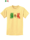 Distressed Mexican Flag Childrens T-Shirt-Childrens T-Shirt-TooLoud-Daffodil-Yellow-X-Small-Davson Sales