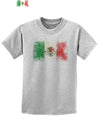 Distressed Mexican Flag Childrens T-Shirt-Childrens T-Shirt-TooLoud-AshGray-X-Small-Davson Sales