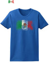 Distressed Mexican Flag Womens Dark T-Shirt-TooLoud-Royal-Blue-X-Small-Davson Sales