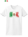 Distressed Mexican Flag Womens T-Shirt-Womens T-Shirt-TooLoud-White-X-Small-Davson Sales