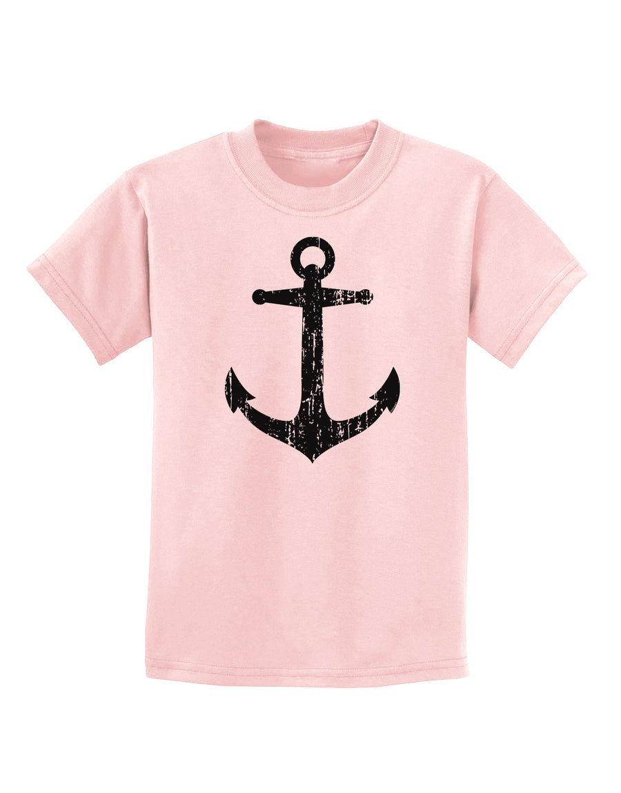 Distressed Nautical Sailor Anchor Childrens T-Shirt-Childrens T-Shirt-TooLoud-White-X-Small-Davson Sales