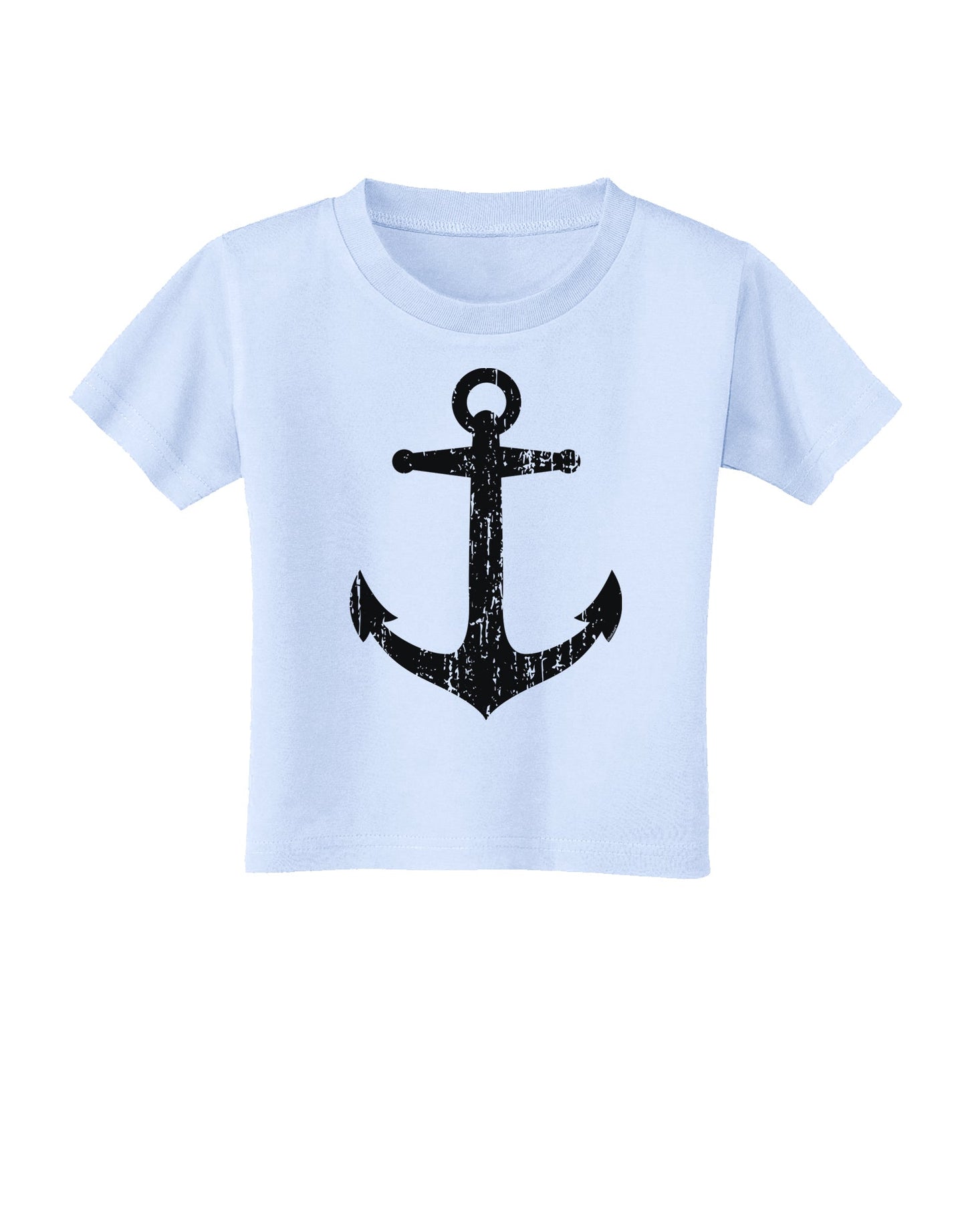 Distressed Nautical Sailor Anchor Toddler T-Shirt-Toddler T-Shirt-TooLoud-Light-Blue-2T-Davson Sales