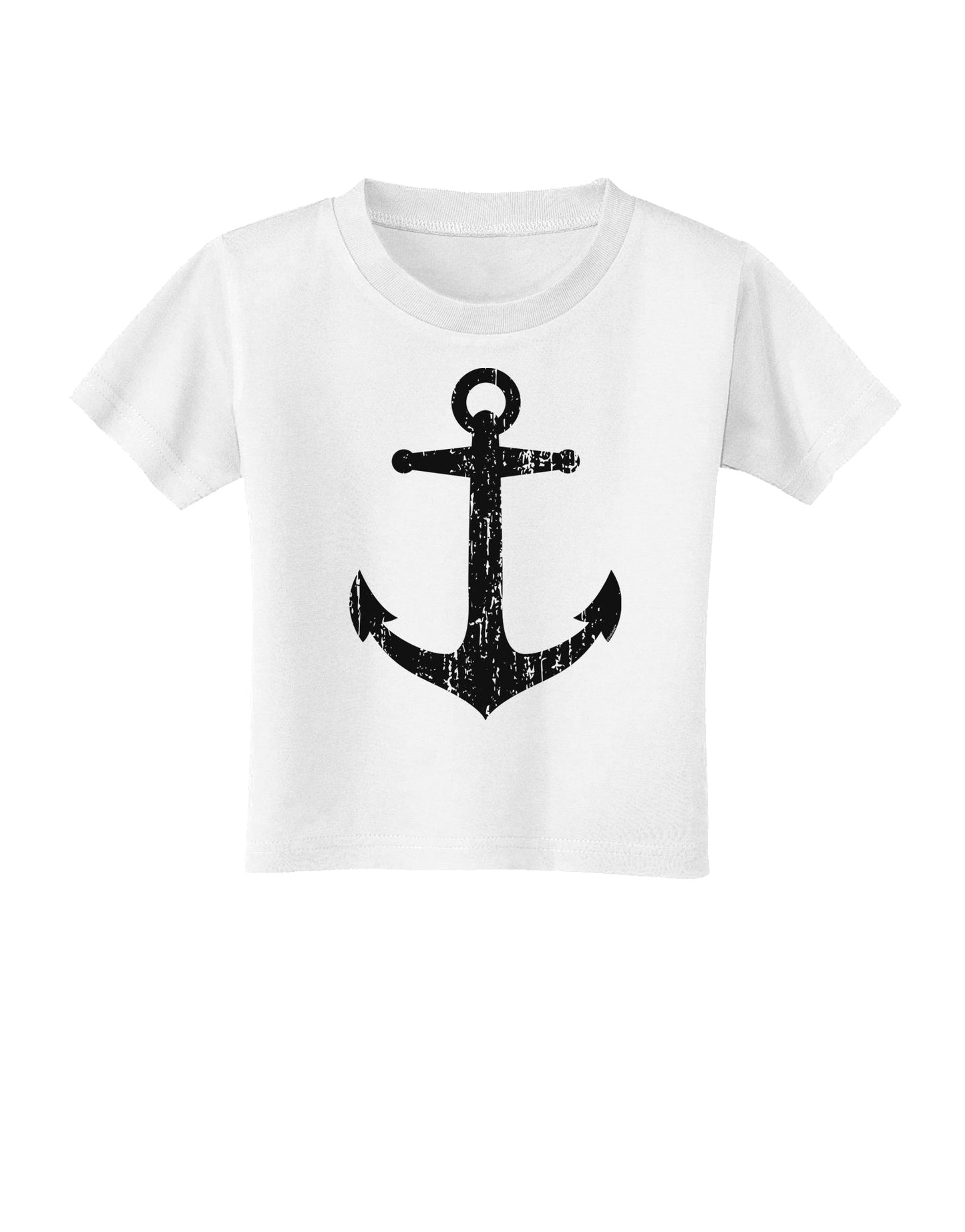 Distressed Nautical Sailor Anchor Toddler T-Shirt-Toddler T-Shirt-TooLoud-White-2T-Davson Sales