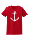 Distressed Nautical Sailor Anchor Womens Dark T-Shirt-TooLoud-Red-X-Small-Davson Sales