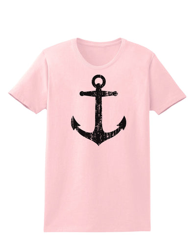 Distressed Nautical Sailor Anchor Womens T-Shirt-Womens T-Shirt-TooLoud-PalePink-X-Small-Davson Sales