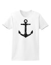 Distressed Nautical Sailor Anchor Womens T-Shirt-Womens T-Shirt-TooLoud-White-X-Small-Davson Sales