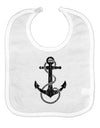 Distressed Nautical Sailor Rope Anchor Baby Bib