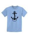Distressed Nautical Sailor Rope Anchor Childrens T-Shirt-Childrens T-Shirt-TooLoud-Light-Blue-X-Small-Davson Sales
