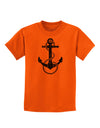 Distressed Nautical Sailor Rope Anchor Childrens T-Shirt-Childrens T-Shirt-TooLoud-Orange-X-Small-Davson Sales