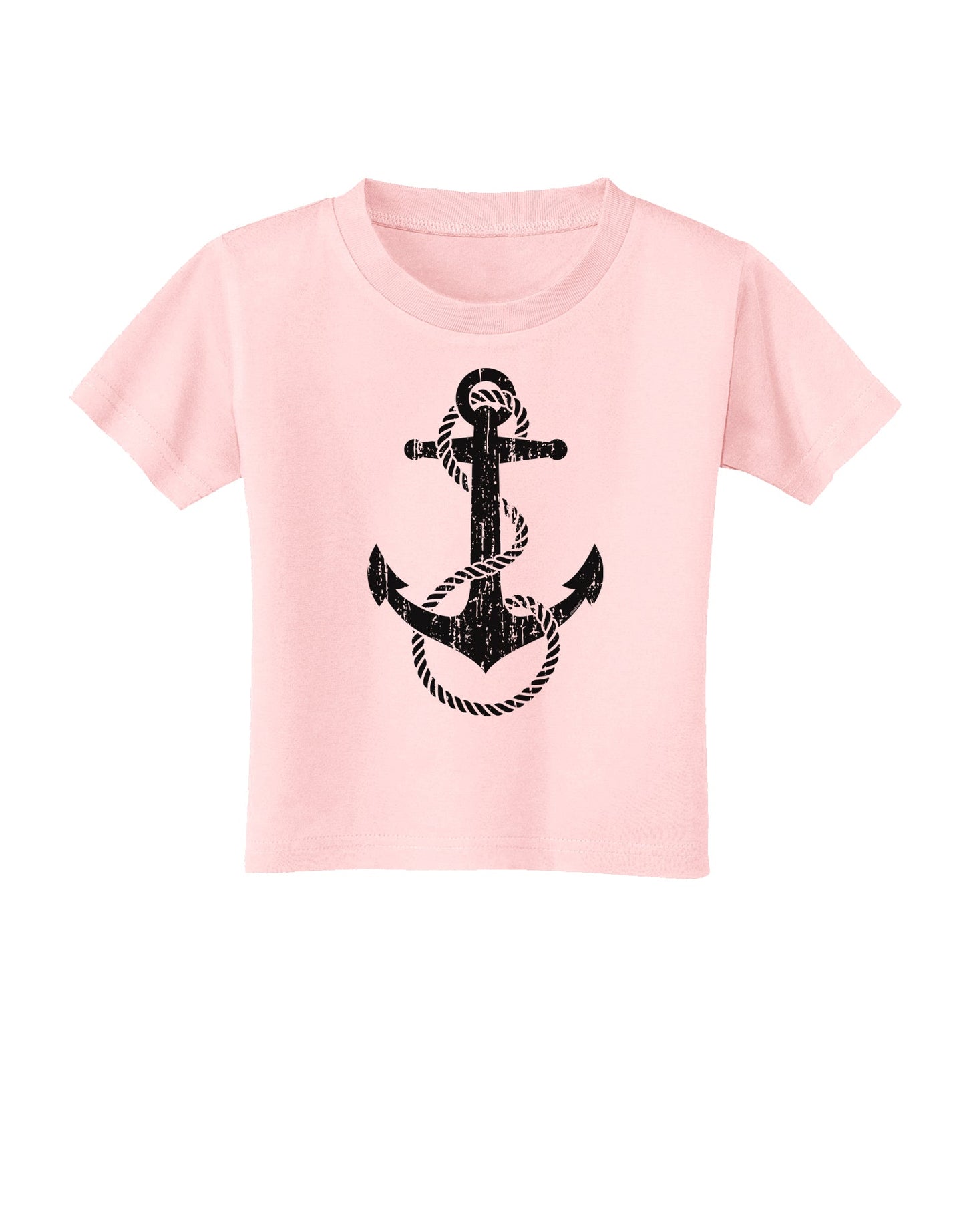 Distressed Nautical Sailor Rope Anchor Toddler T-Shirt-Toddler T-Shirt-TooLoud-Light-Pink-2T-Davson Sales