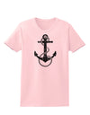 Distressed Nautical Sailor Rope Anchor Womens T-Shirt-Womens T-Shirt-TooLoud-PalePink-X-Small-Davson Sales