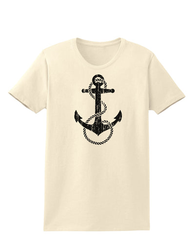 Distressed Nautical Sailor Rope Anchor Womens T-Shirt-Womens T-Shirt-TooLoud-Natural-X-Small-Davson Sales