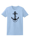 Distressed Nautical Sailor Rope Anchor Womens T-Shirt-Womens T-Shirt-TooLoud-Light-Blue-X-Small-Davson Sales