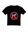 Distressed No Democrats Sign Toddler T-Shirt Dark-Toddler T-Shirt-TooLoud-Black-2T-Davson Sales