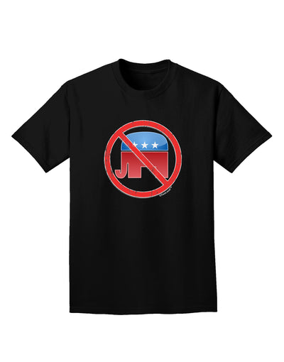 Distressed No Republicans Sign Adult Dark T-Shirt-Mens T-Shirt-TooLoud-Black-Small-Davson Sales