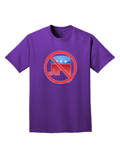 Distressed No Republicans Sign Adult Dark T-Shirt-Mens T-Shirt-TooLoud-Purple-Small-Davson Sales