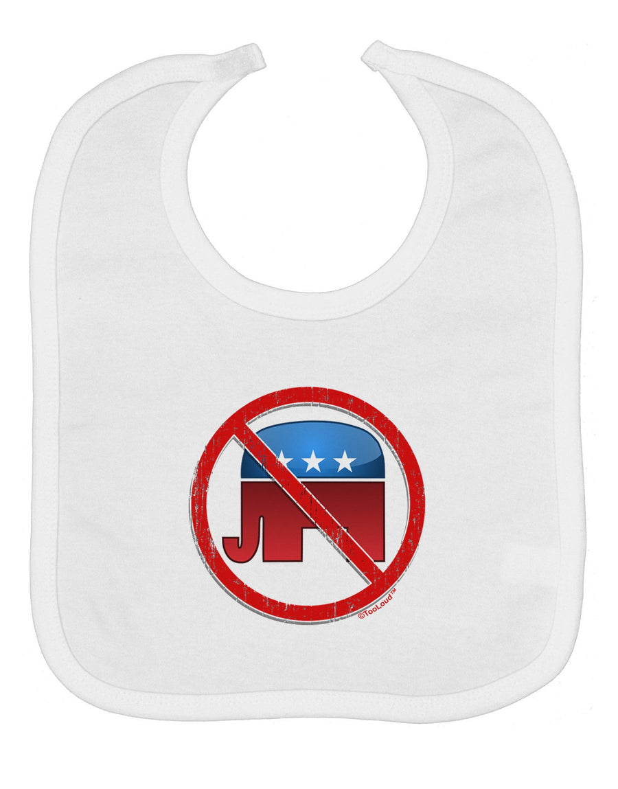 Distressed No Republicans Sign Baby Bib