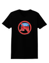 Distressed No Republicans Sign Womens Dark T-Shirt-TooLoud-Black-X-Small-Davson Sales