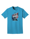Distressed Paris Stop The Violence Adult Dark T-Shirt-Mens T-Shirt-TooLoud-Turquoise-Small-Davson Sales
