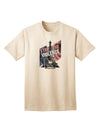 Distressed Paris Stop The Violence Adult T-Shirt-Mens T-Shirt-TooLoud-Natural-Small-Davson Sales