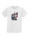 Distressed Paris Stop The Violence Childrens T-Shirt-Childrens T-Shirt-TooLoud-White-X-Small-Davson Sales