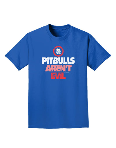 Distressed Pitbulls Aren't Evil Adult Dark T-Shirt-Mens T-Shirt-TooLoud-Royal-Blue-Small-Davson Sales