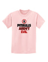 Distressed Pitbulls Aren't Evil Childrens T-Shirt-Childrens T-Shirt-TooLoud-PalePink-X-Small-Davson Sales