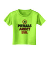 Distressed Pitbulls Aren't Evil Toddler T-Shirt-Toddler T-Shirt-TooLoud-Lime-Green-2T-Davson Sales