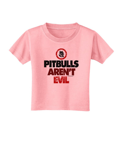 Distressed Pitbulls Aren't Evil Toddler T-Shirt-Toddler T-Shirt-TooLoud-Candy-Pink-2T-Davson Sales