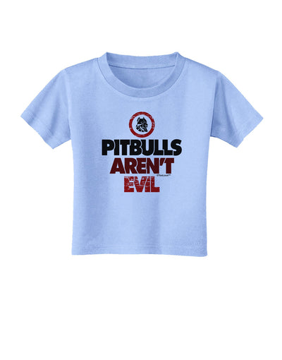 Distressed Pitbulls Aren't Evil Toddler T-Shirt-Toddler T-Shirt-TooLoud-Aquatic-Blue-2T-Davson Sales