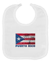 Distressed Puerto Rico Flag Baby Bib