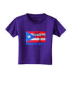 Distressed Puerto Rico Flag Toddler T-Shirt Dark-Toddler T-Shirt-TooLoud-Purple-2T-Davson Sales