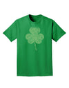 Distressed Traditional Irish Shamrock Adult Dark T-Shirt-Mens T-Shirt-TooLoud-Kelly-Green-Small-Davson Sales