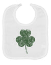 Distressed Traditional Irish Shamrock Baby Bib