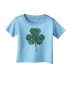 Distressed Traditional Irish Shamrock Infant T-Shirt-Infant T-Shirt-TooLoud-Aquatic-Blue-06-Months-Davson Sales